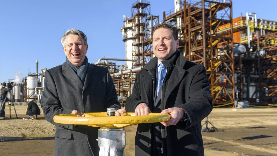 Shell CEO Ben van Beurden (links) Shell CEO Ben van Beurden