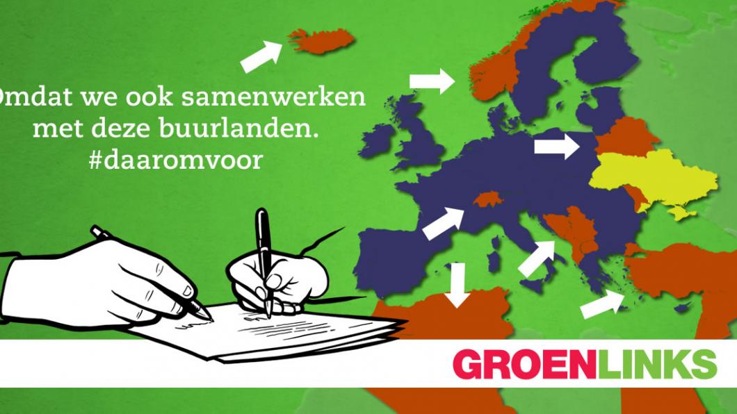 Omdat we ook samenwerken met deze buurlanden. #daaromvoor Omdat we ook samenwerken met deze buurlanden. #daaromvoor