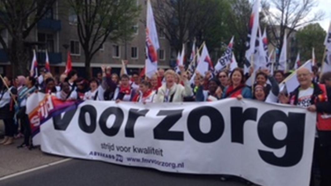 Strijd voor Zorg - FNV demonstratie 1 mei Strijd voor Zorg - FNV demonstratie 1 mei