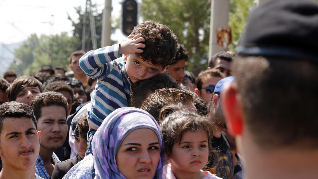 Vluchtelingen bij de Grieks-Macedonische grens Vluchtelingen bij de Grieks-Macedonische grens