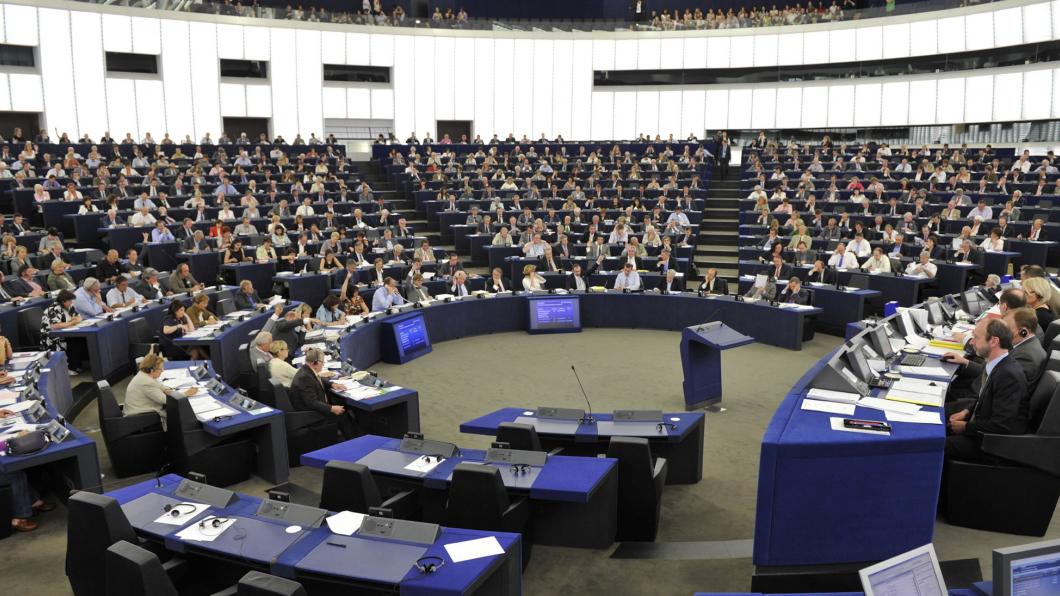De plenaire zaal van het Europees Parlement De plenaire zaal van het Europees Parlement